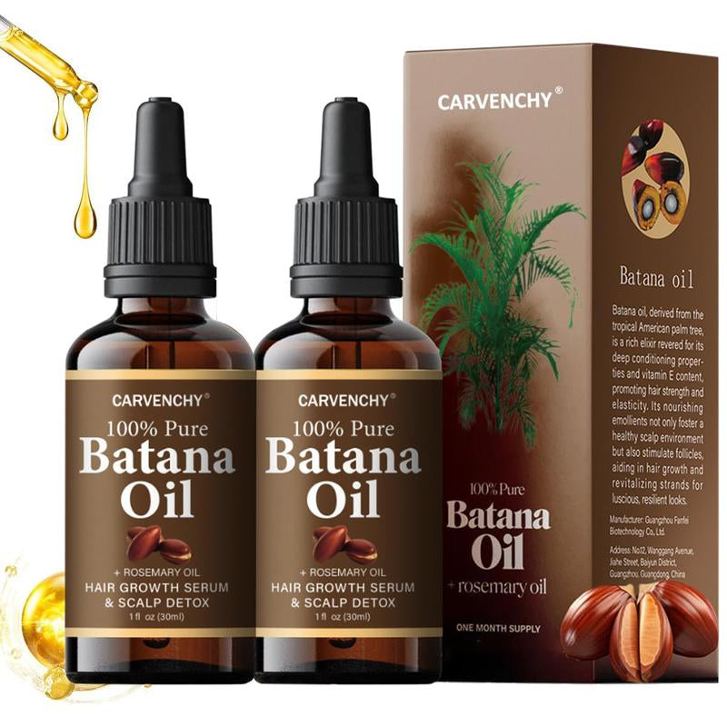 CARVENCHY Batana Oil with Rosemary for Revitalizing Hair - Nourishing Batana Oil with Natural Rosemary for Strong & Healthy Hair - Plant Extract Haircare & Scalp Treatment Serum
